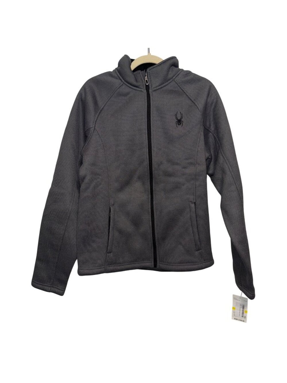 Spyder Mens Stellar Gray Full-Zip Polar Fleece Jacket M